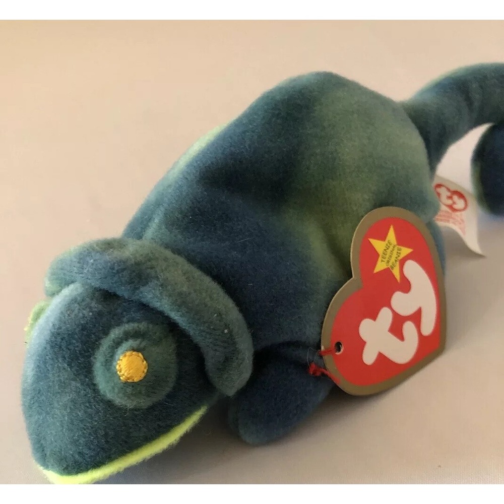 Ty Vintage Teenie Beanie Babies Iggy the Iguana McDonalds Happy Meal Toy Retired